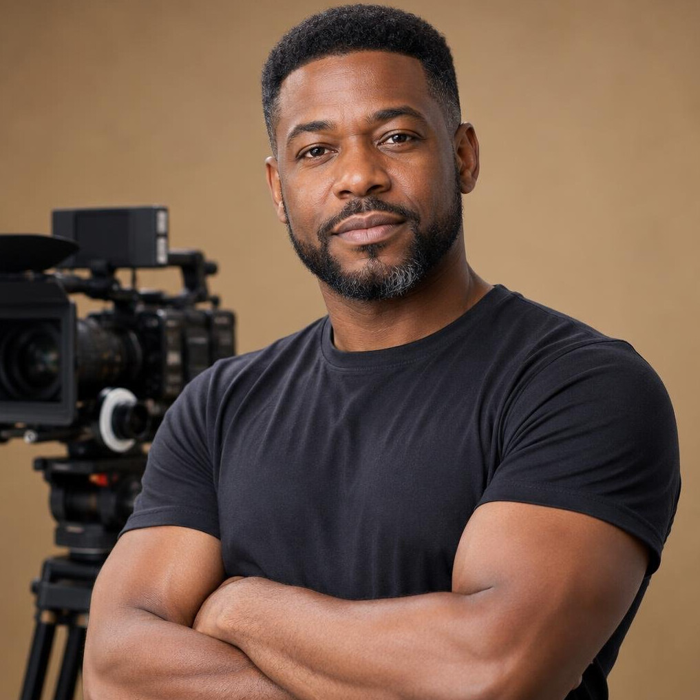 Portrait of a Black British man, camera operator